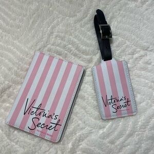 Victoria's Secret Pink and White Travel Set